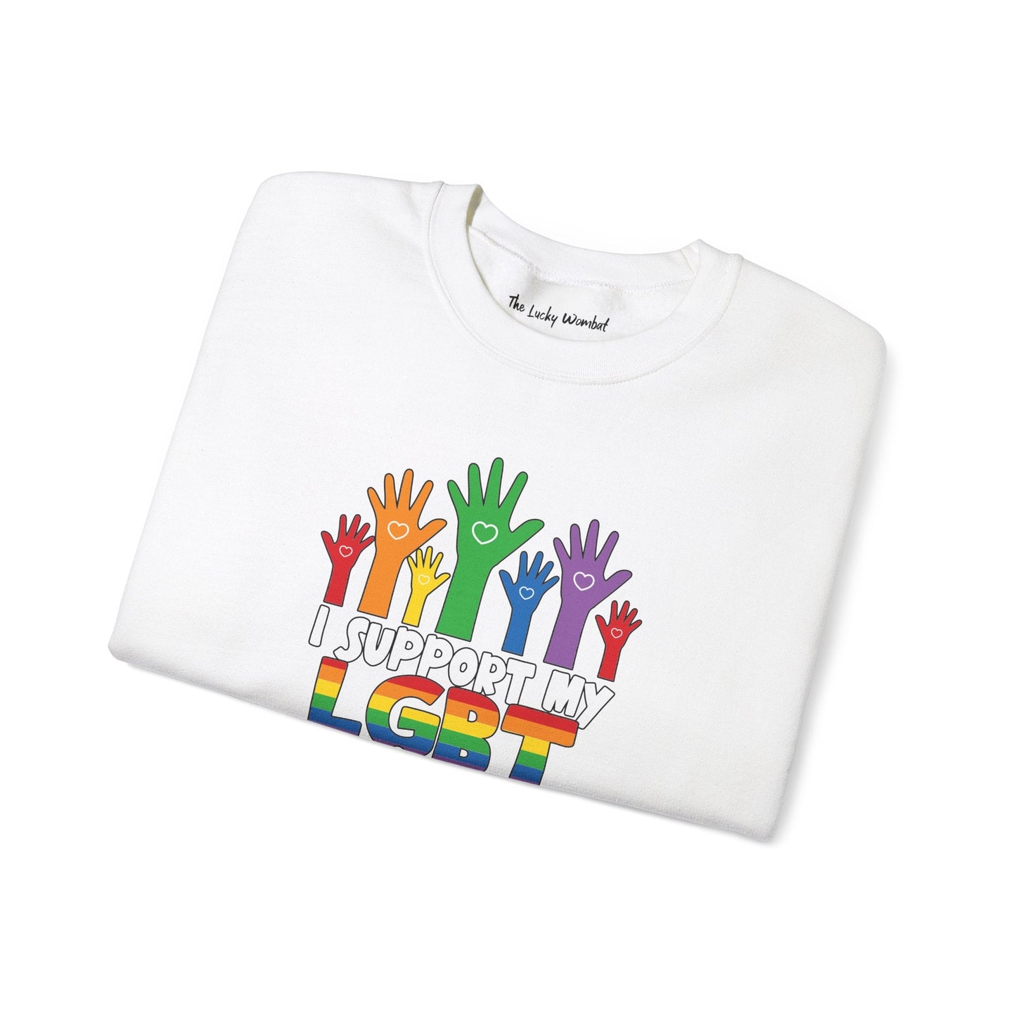 Support My LGBT Friends - Sweatshirt - Sweatshirt - The Lucky Wombat