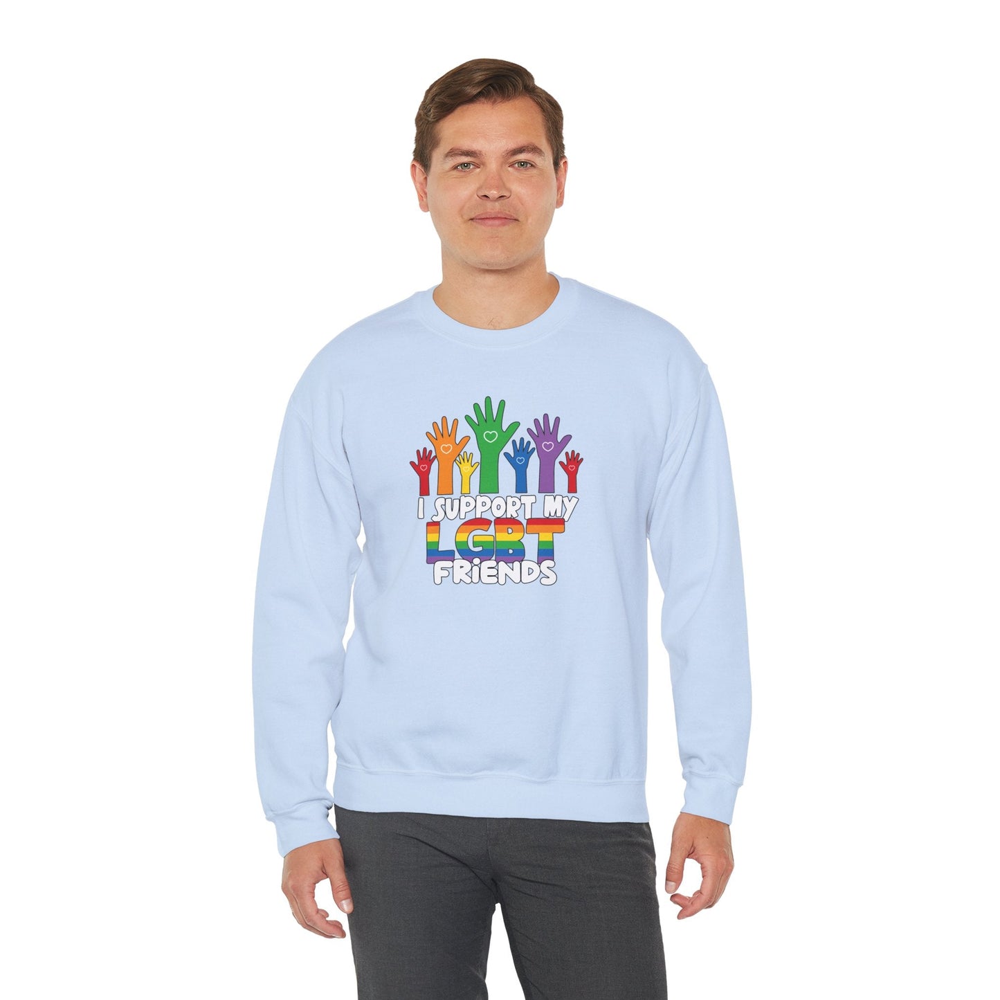 Support My LGBT Friends - Sweatshirt - Sweatshirt - The Lucky Wombat