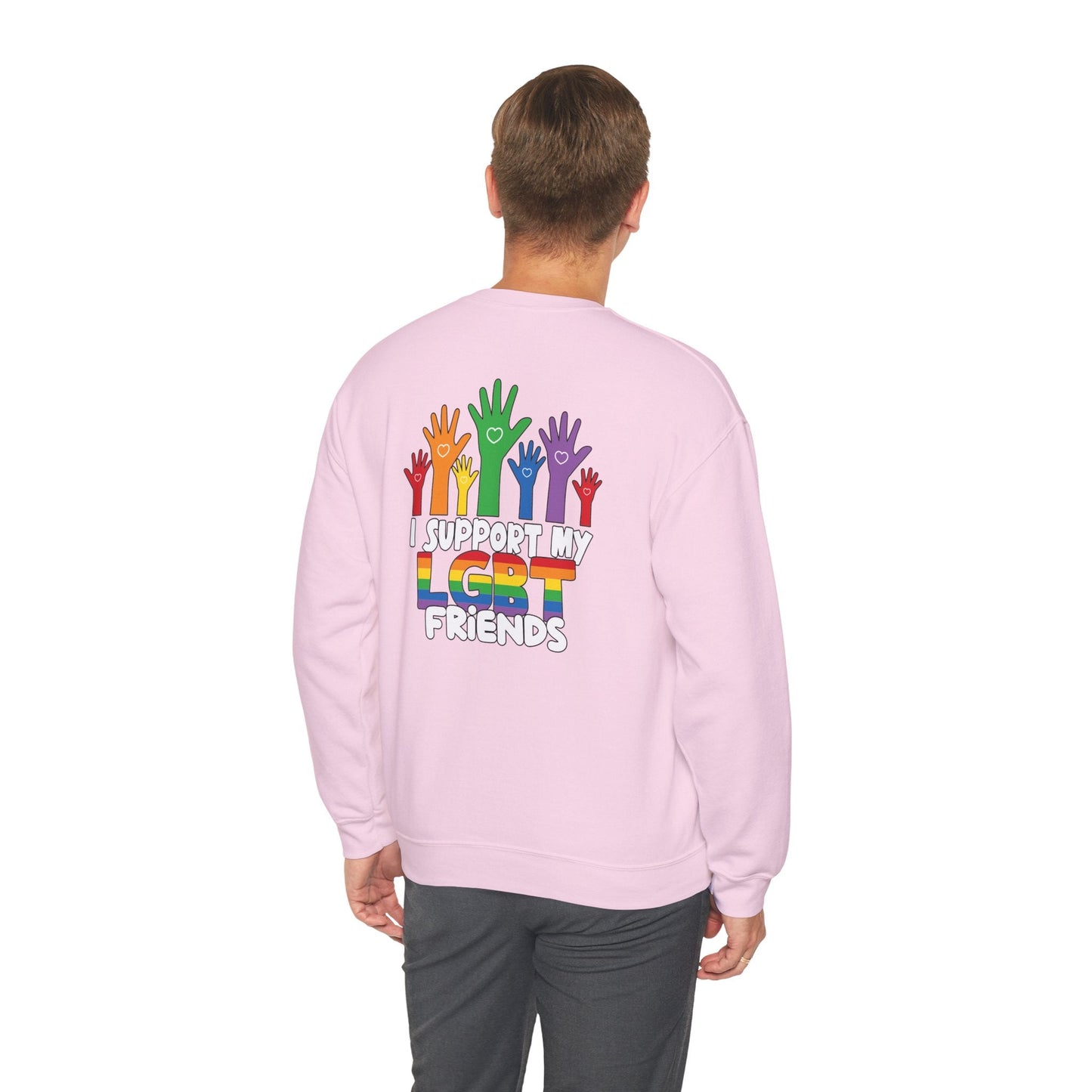 Support My LGBT Friends - Sweatshirt - Sweatshirt - The Lucky Wombat