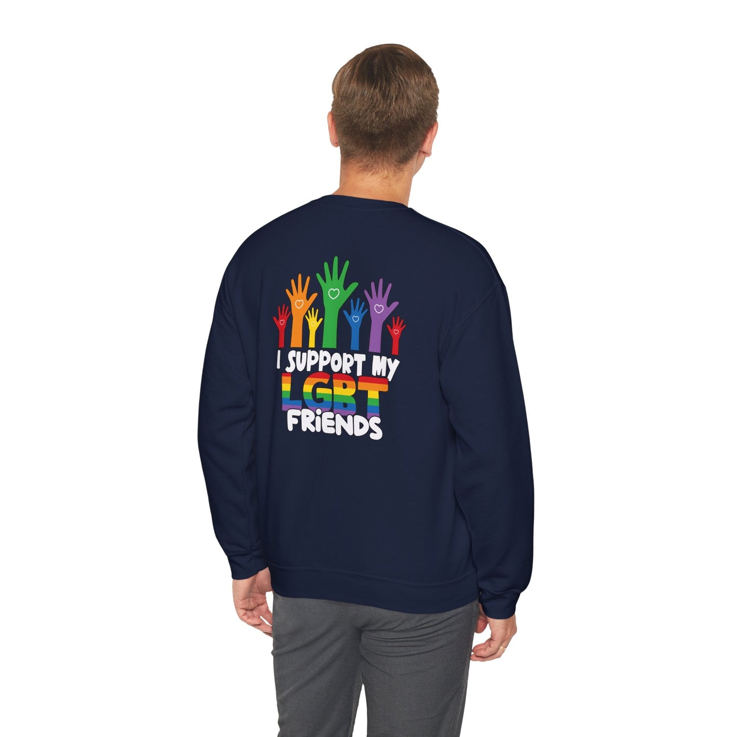 Support My LGBT Friends - Sweatshirt - Sweatshirt - The Lucky Wombat