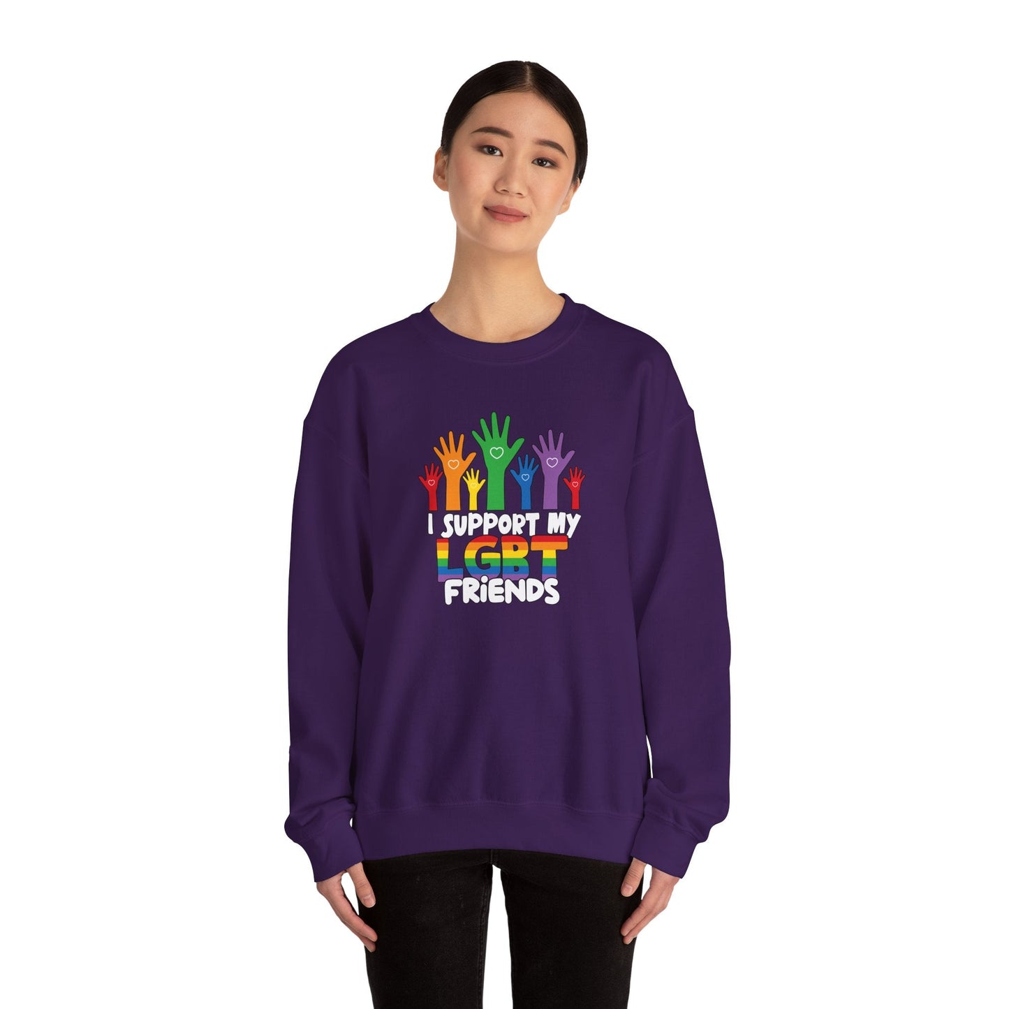 Support My LGBT Friends - Sweatshirt - Sweatshirt - The Lucky Wombat
