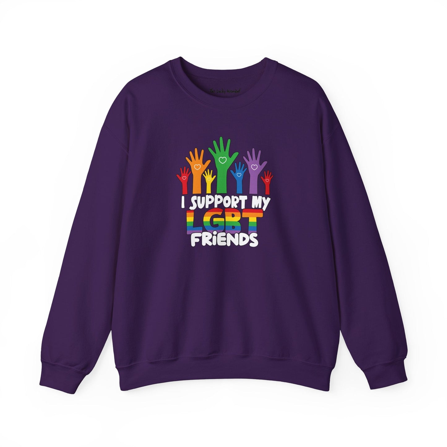 Support My LGBT Friends - Sweatshirt - Sweatshirt - The Lucky Wombat
