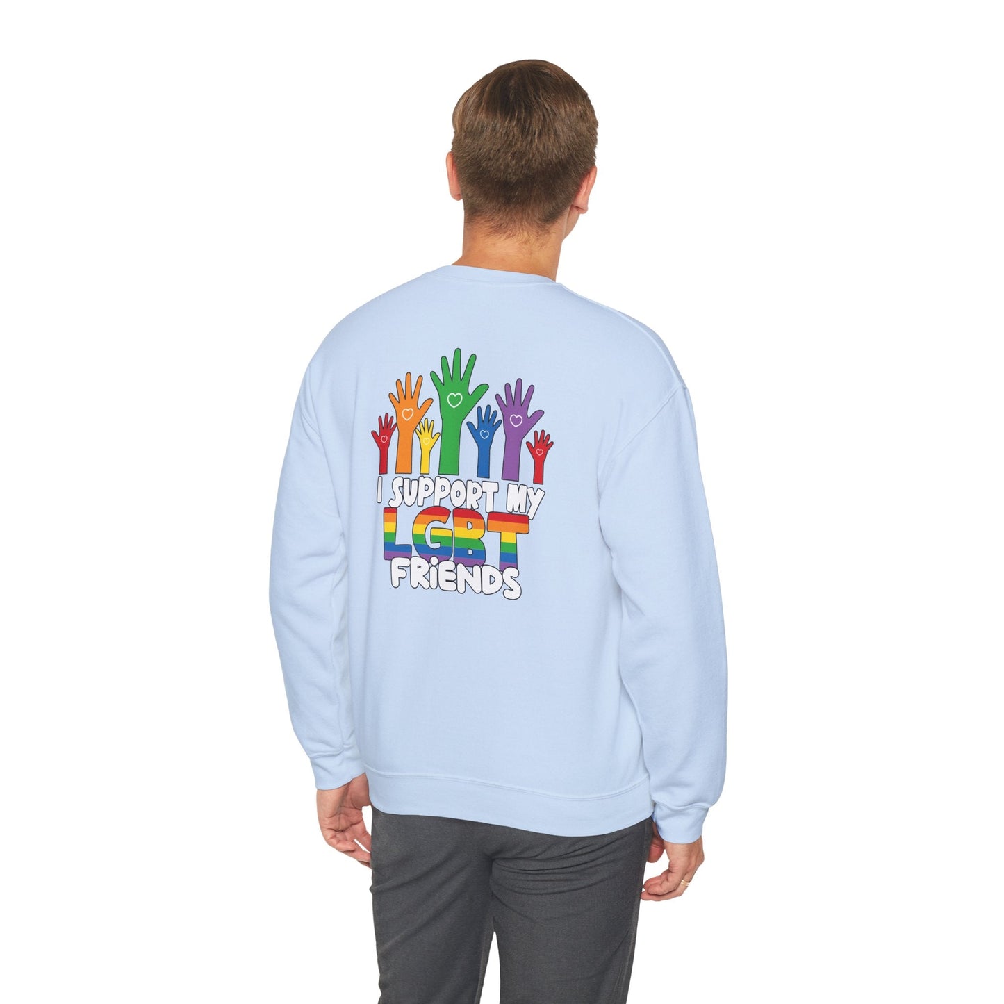 Support My LGBT Friends - Sweatshirt - Sweatshirt - The Lucky Wombat