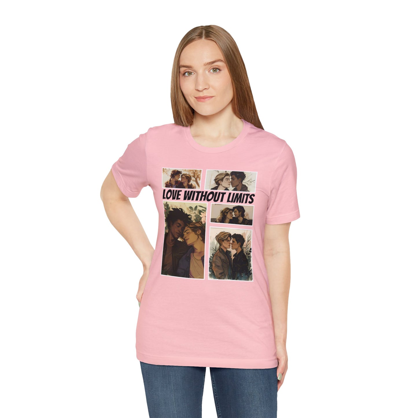 Love Without Limits - Boys - Unisex T-Shirt - T-Shirt - Pink The Lucky Wombat