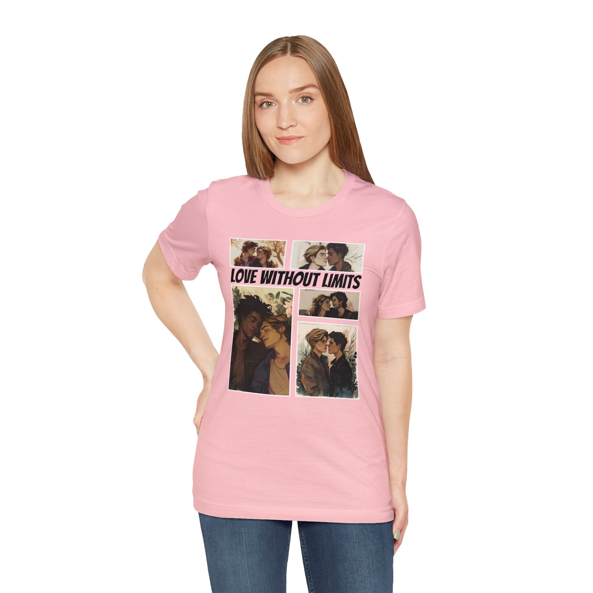 Love Without Limits - Boys - Unisex T-Shirt - T-Shirt - Pink The Lucky Wombat