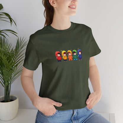 Cutties in Hoodies - Unisex T-Shirt - T-Shirt - Military Green - The Lucky Wombat