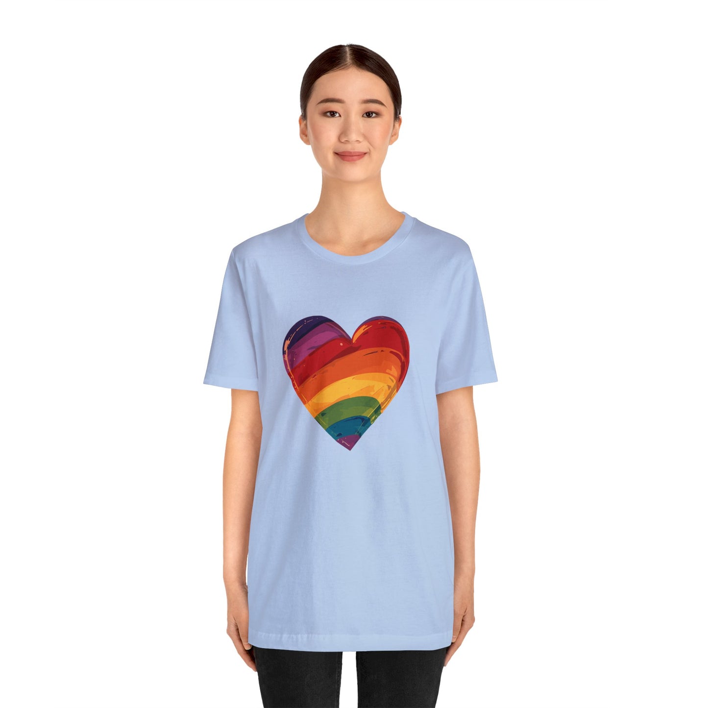 Cartoon Rainbow Heart - Unisex T-shirt