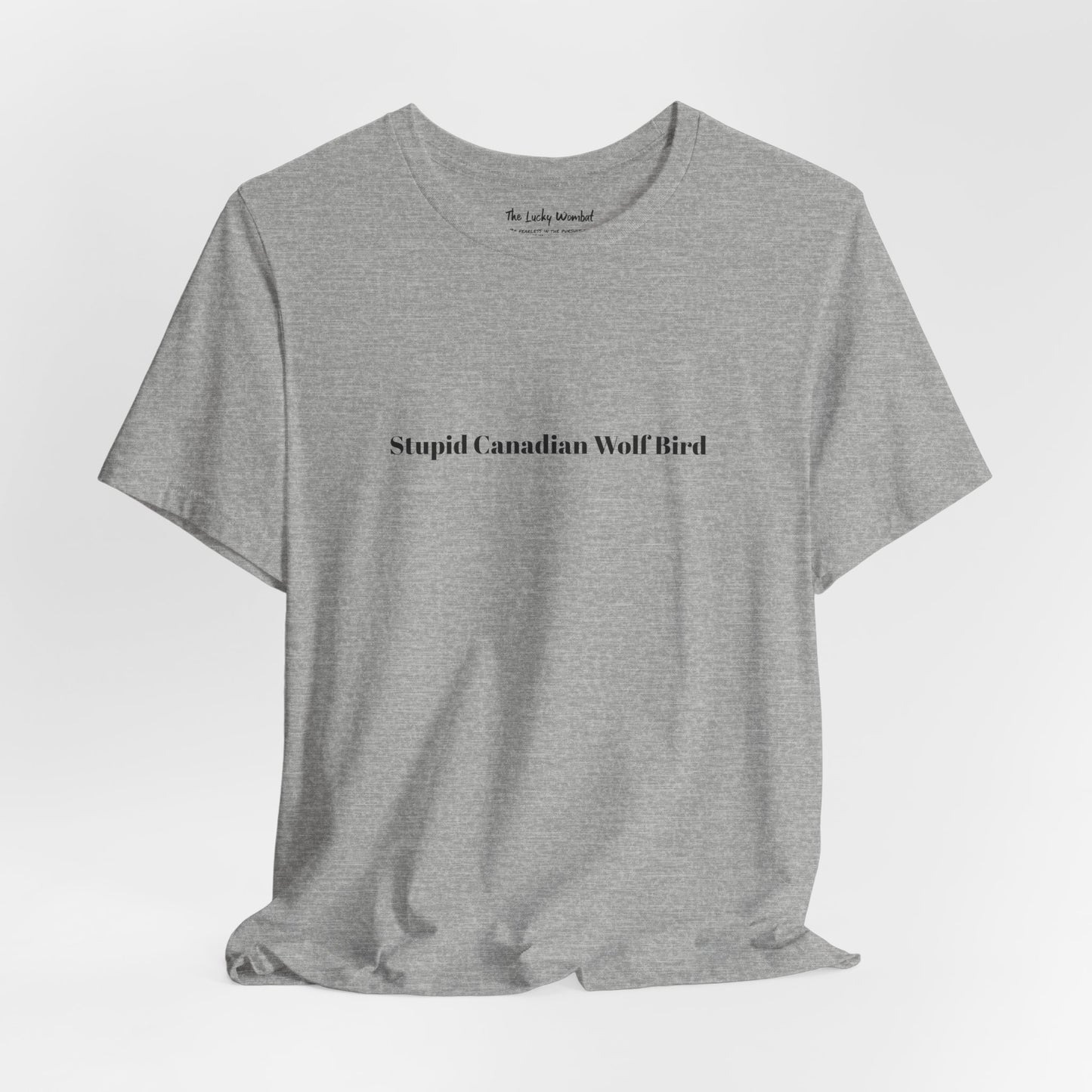 Stupid Canadian Wolf Bird T-Shirt - Minimal Statement Apparel