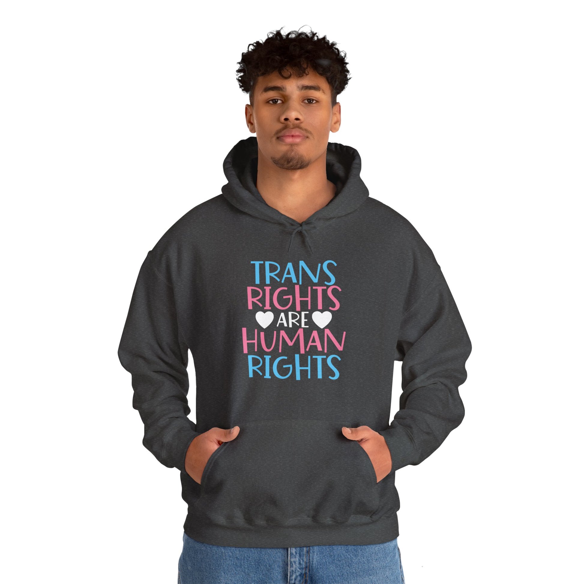 Trans Rights are Human Rights Hoodie - Hoodie - The Lucky Wombat