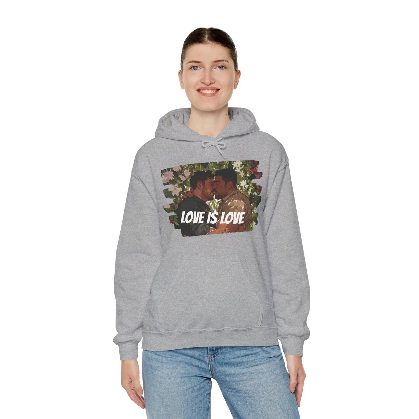 Love Is Love - Bears - Unisex Hoodie - Hoodie - Heather Navy - The Lucky Wombat