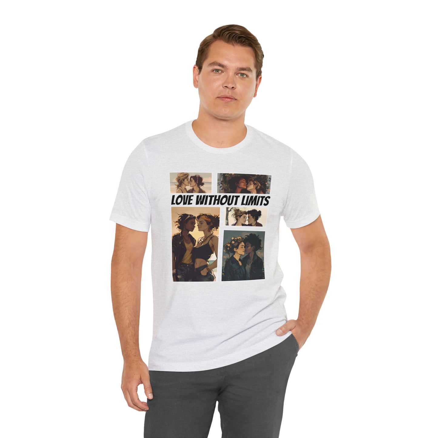 Love Without Limits - Girls - Unisex T-Shirt - T-Shirt - Ash - | The Lucky Wombat