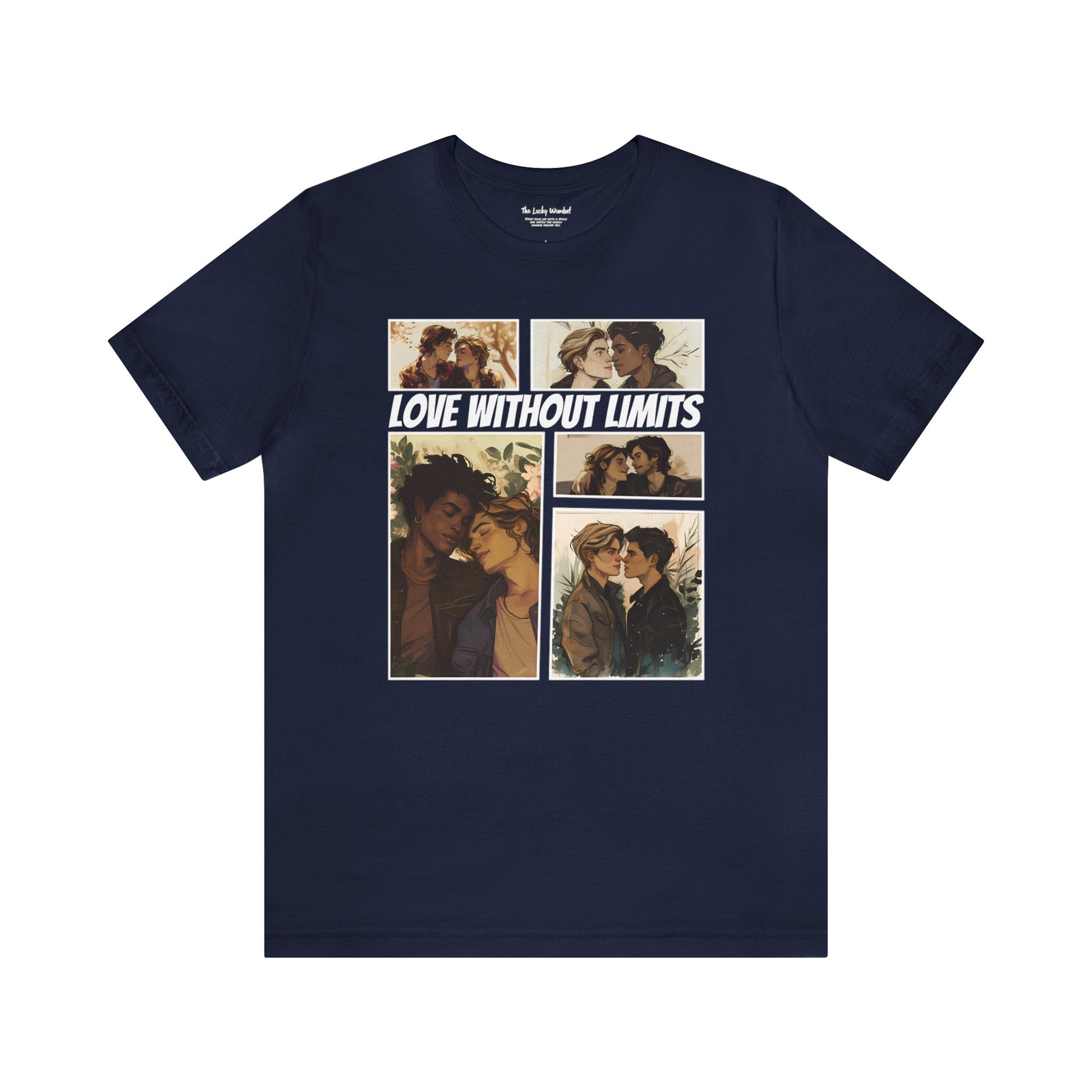 Love Without Limits - Boys - Unisex T-Shirt - T-Shirt - Navy The Lucky Wombat