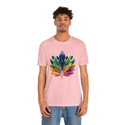 Rainbow-coloured Leaf - Unisex T-shirt