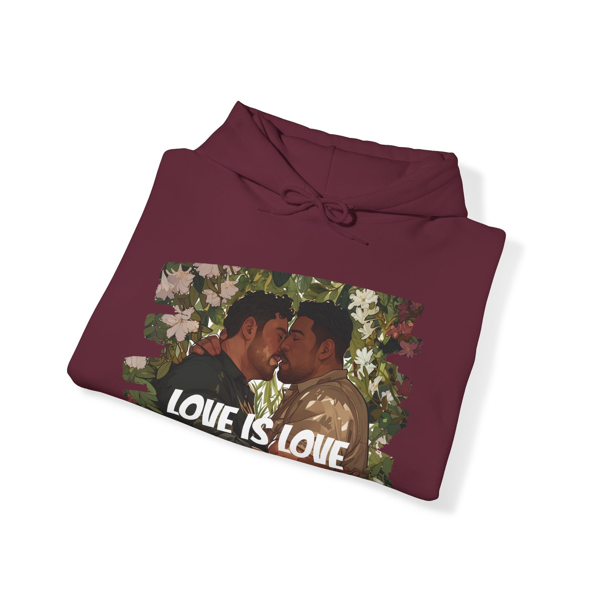 Love Is Love - Bears - Unisex Hoodie - Hoodie - Heather Navy - The Lucky Wombat
