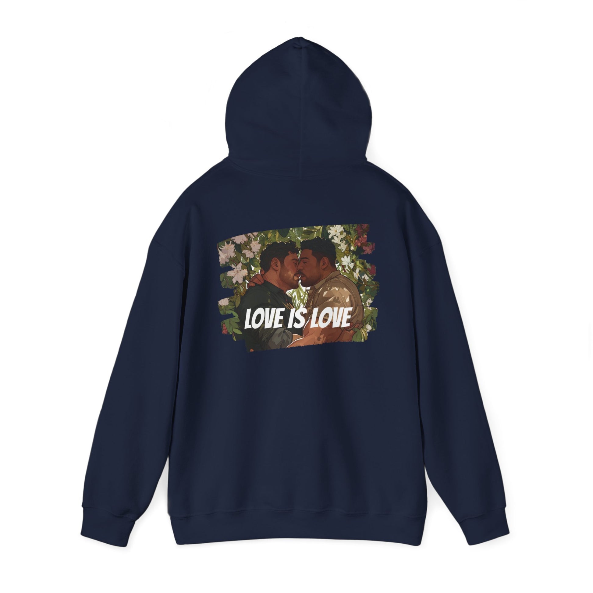 Love Is Love - Bears - Unisex Hoodie - Hoodie - Heather Navy - The Lucky Wombat