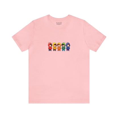 Cutties in Hoodies - Unisex T-Shirt - T-Shirt - Pink - The Lucky Wombat