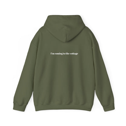 I'm Coming to the Cottage Hoodie - Cozy 'I'm Coming to the Cottage' Quote Hoodie