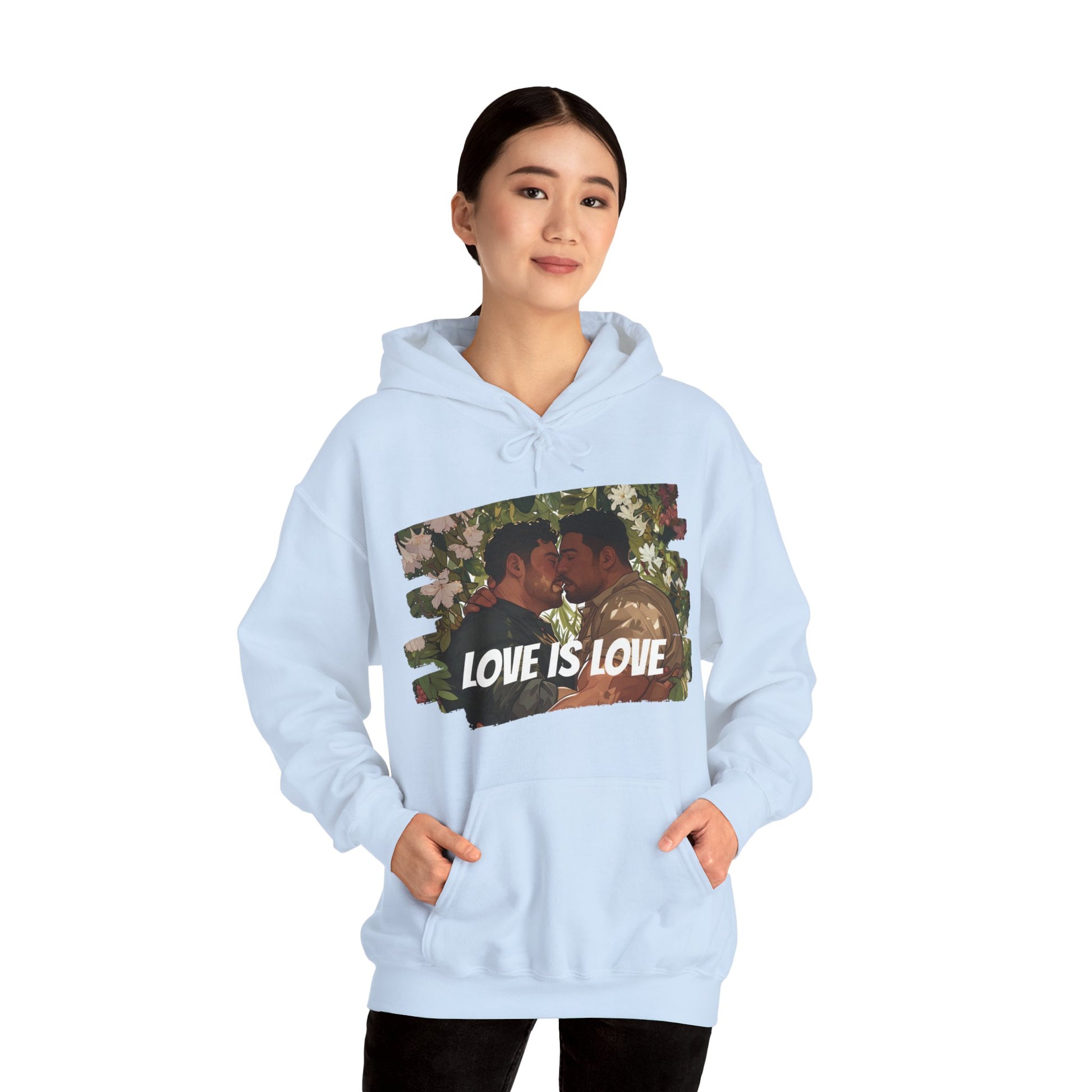 Love Is Love - Bears - Unisex Hoodie - Hoodie - Heather Navy - The Lucky Wombat