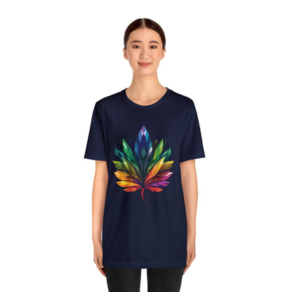 Rainbow-coloured Leaf - Unisex T-shirt