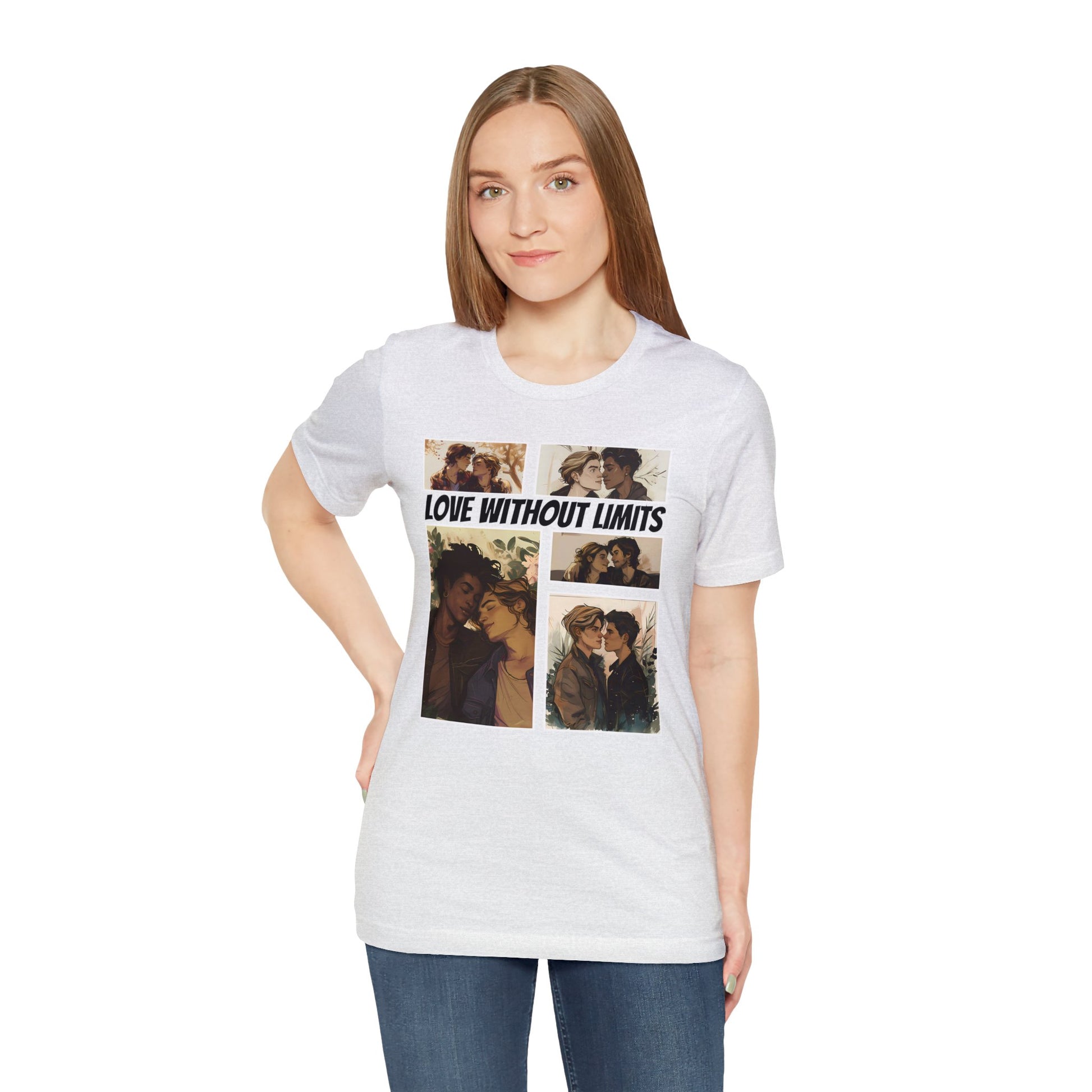 Love Without Limits - Boys - Unisex T-Shirt - T-Shirt - Ash The Lucky Wombat