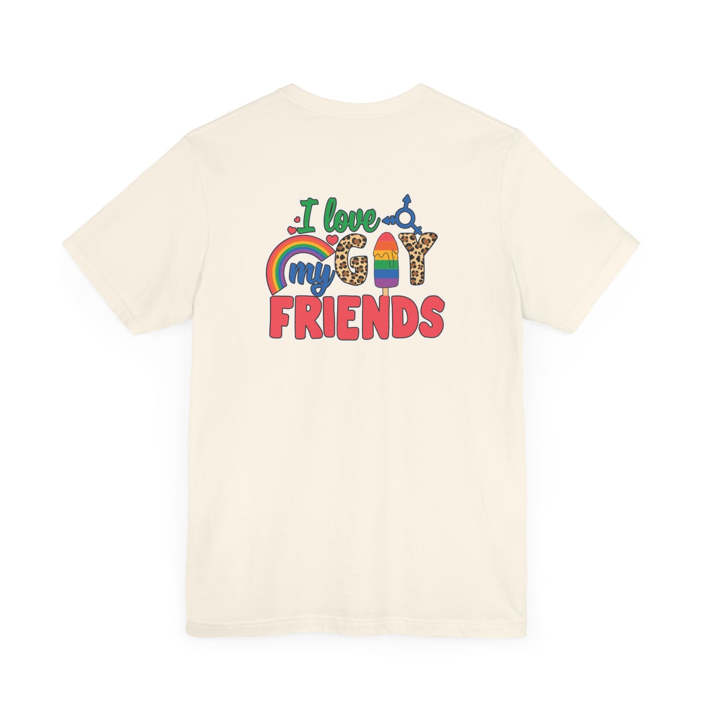 I Love My Gay Friends T-shirt - T-Shirt - Baby Blue The Lucky Wombat