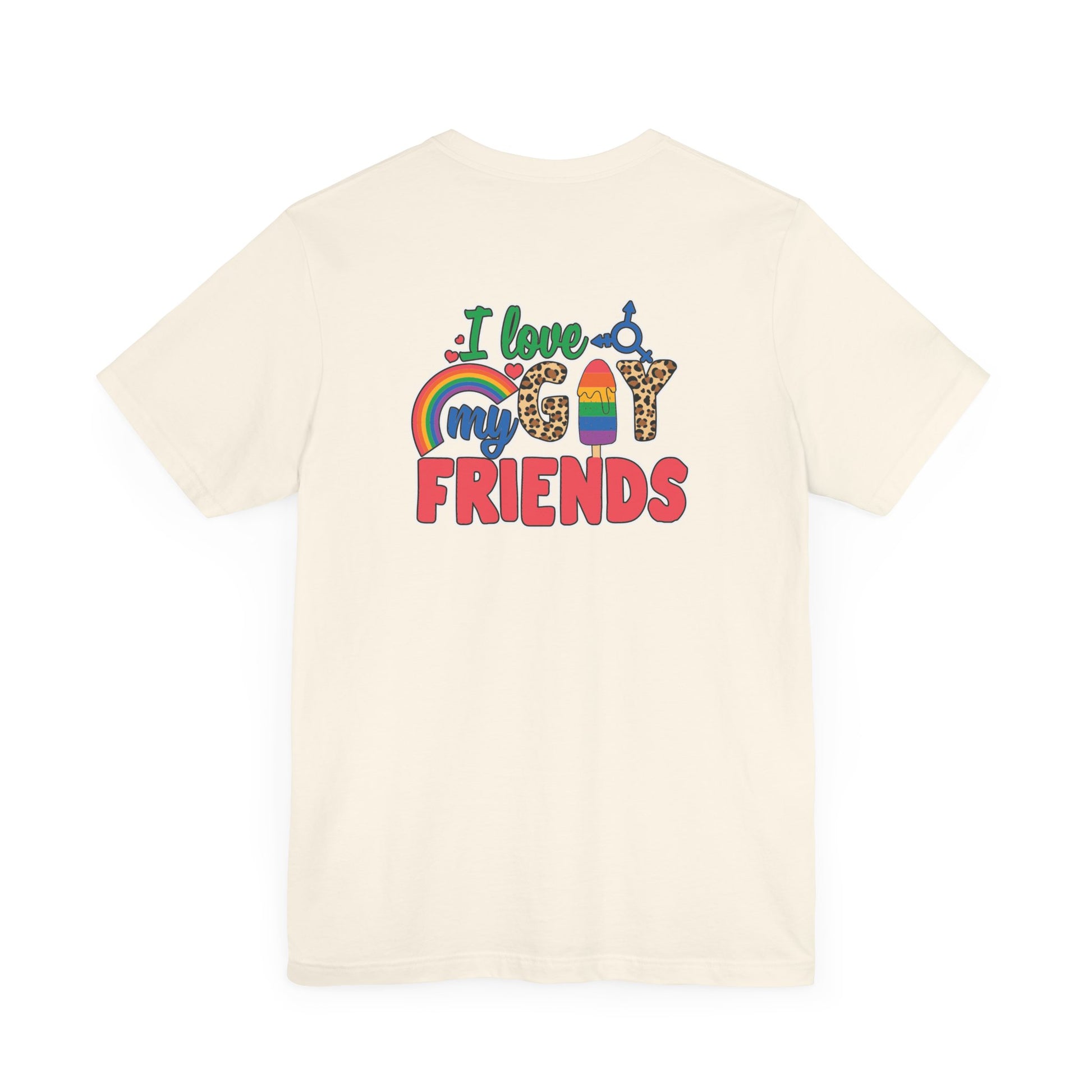 I Love My Gay Friends T-shirt - T-Shirt - Baby Blue The Lucky Wombat