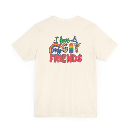 I Love My Gay Friends T-shirt - T-Shirt - Baby Blue The Lucky Wombat