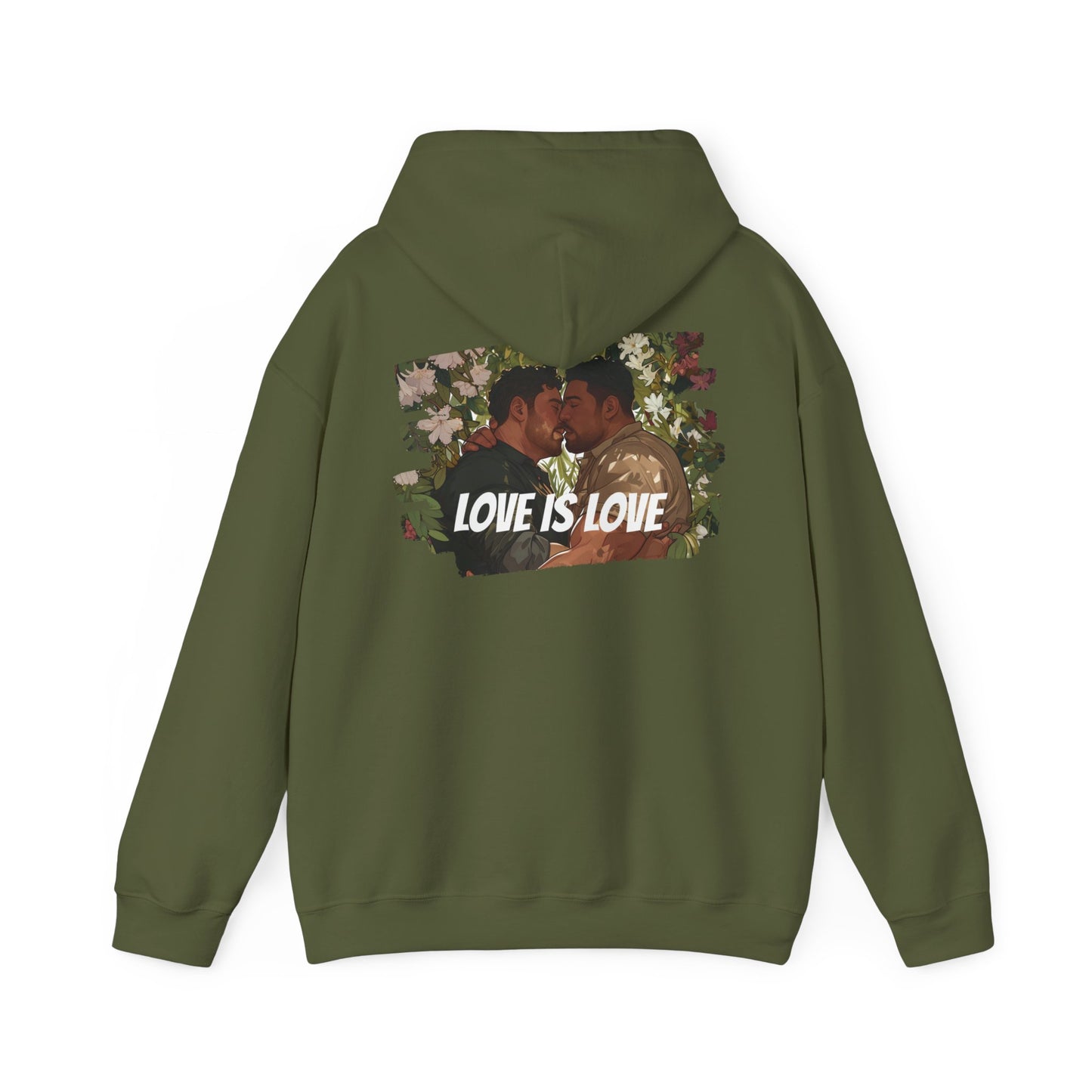Love Is Love - Bears - Unisex Hoodie - Hoodie - Heather Navy - The Lucky Wombat