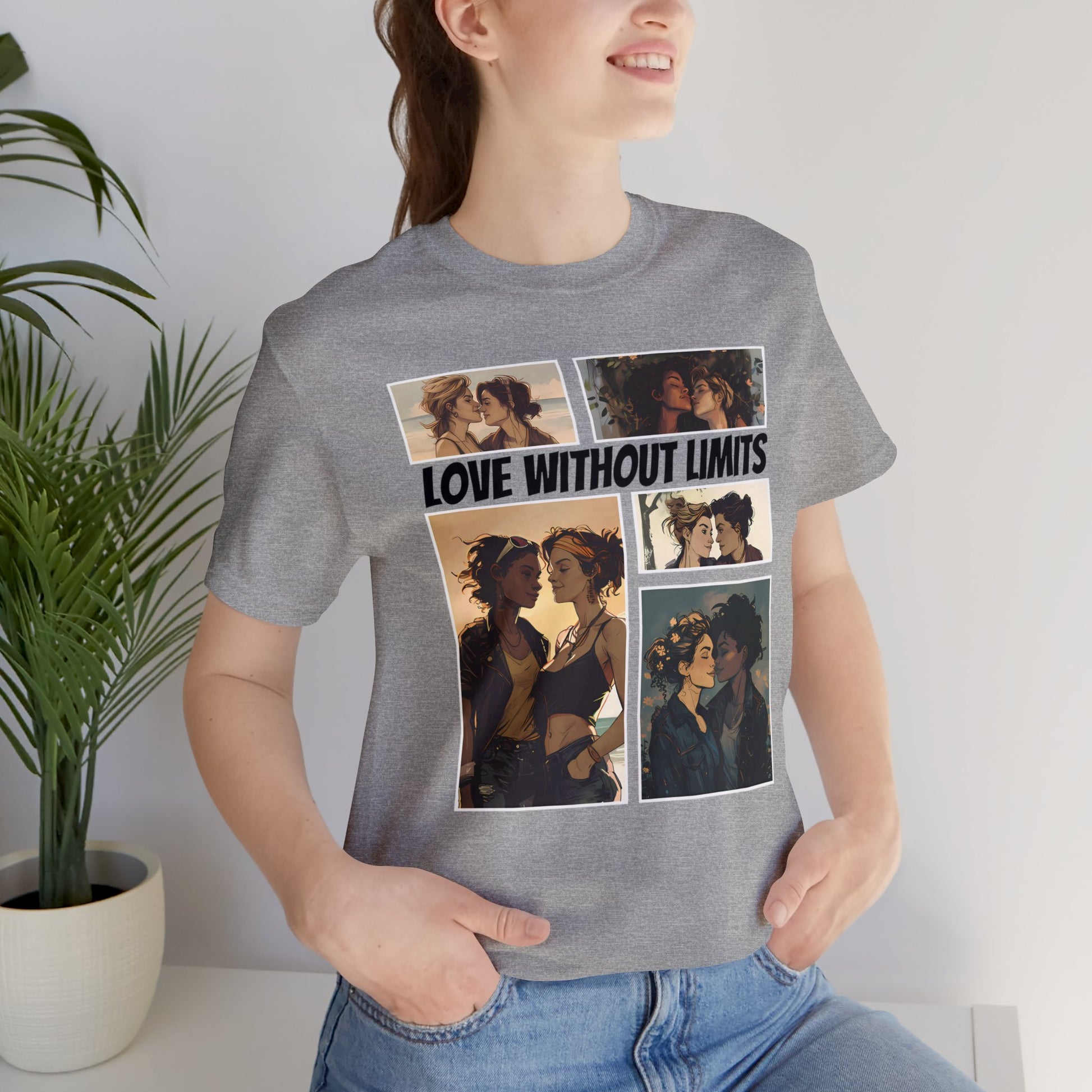 Love Without Limits - Girls - Unisex T-Shirt - T-Shirt - Athletic Heather - | The Lucky Wombat