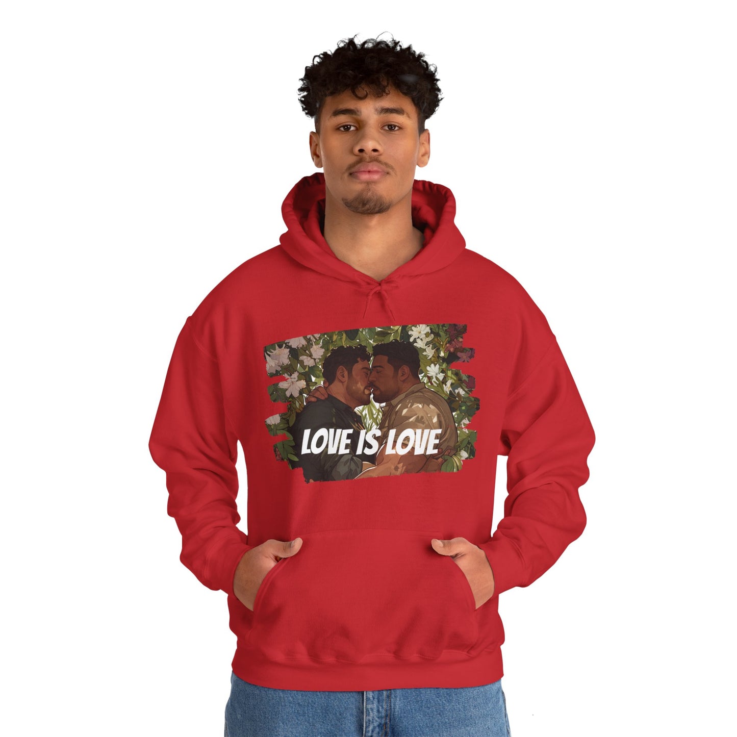 Love Is Love - Bears - Unisex Hoodie - Hoodie - Heather Navy - The Lucky Wombat