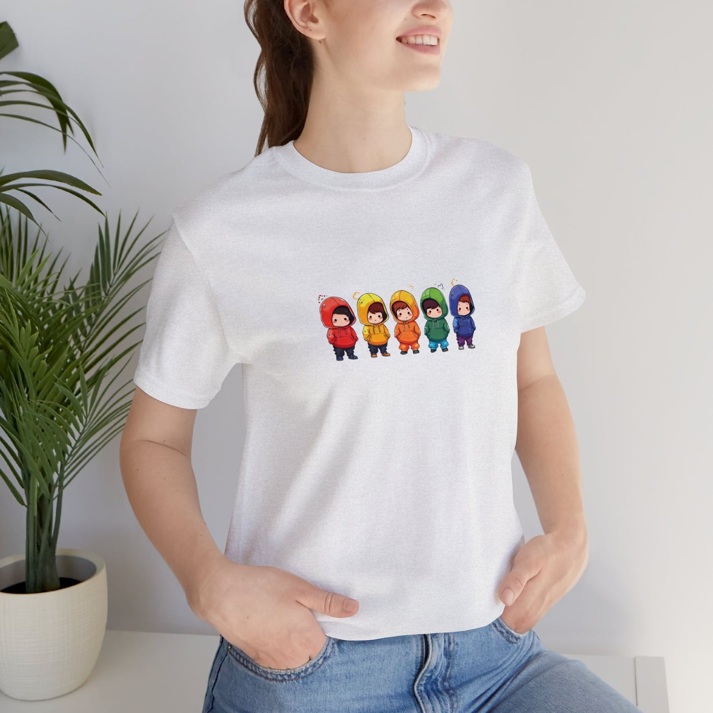Cutties in Hoodies - Unisex T-Shirt - T-Shirt - Ash The Lucky Wombat
