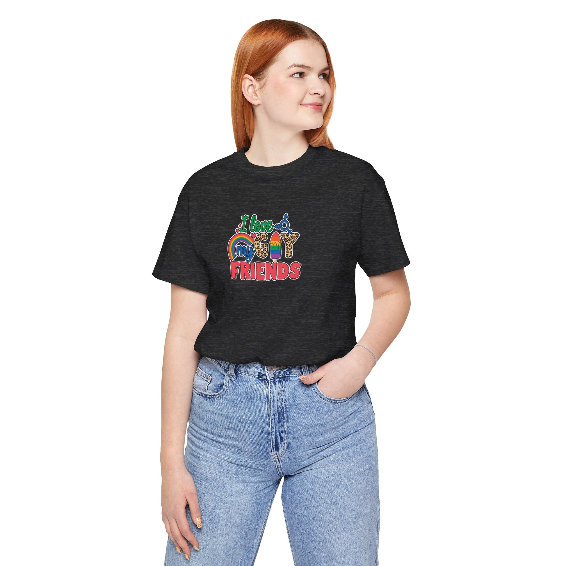 I Love My Gay Friends T-shirt - T-Shirt - Black The Lucky Wombat