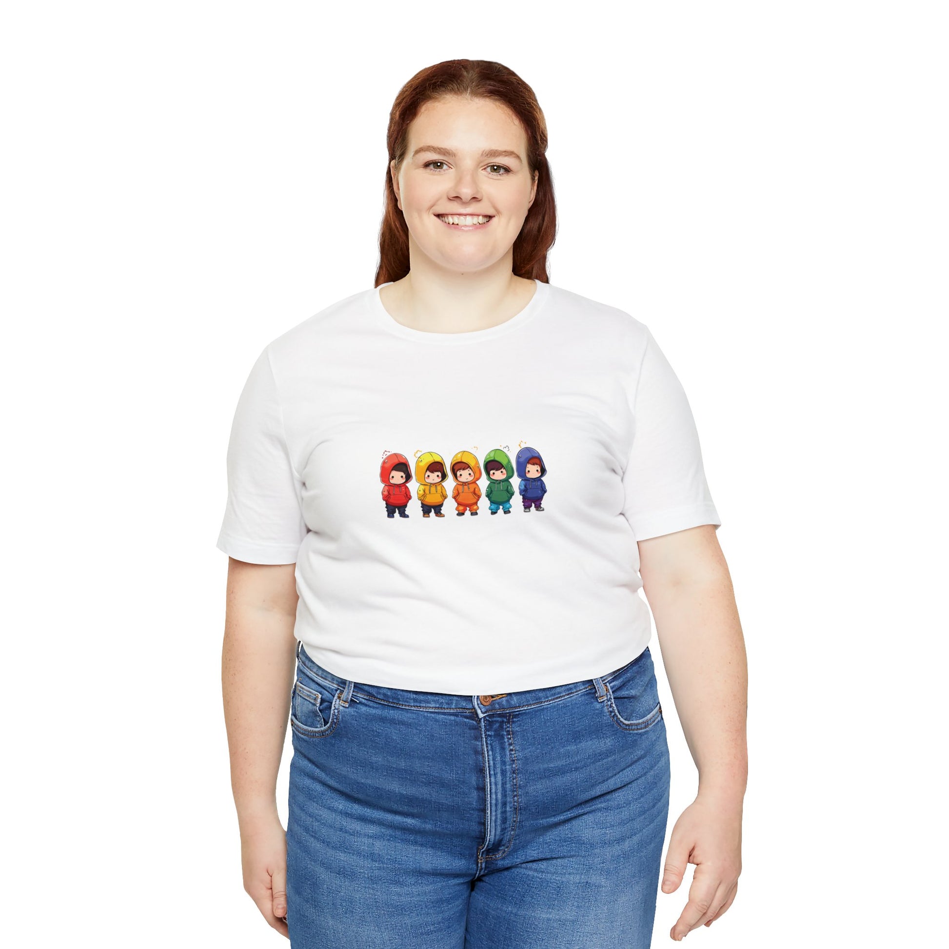 Cutties in Hoodies - Unisex T-Shirt - T-Shirt - White - The Lucky Wombat