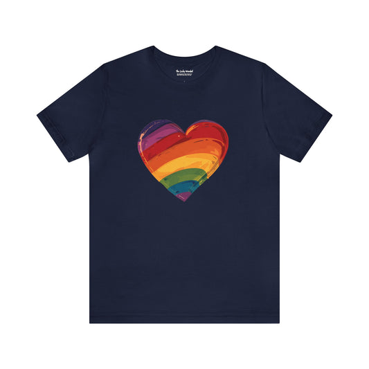 Cartoon Rainbow Heart - Unisex T-shirt