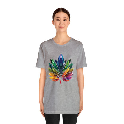 Rainbow-coloured Leaf - Unisex T-shirt