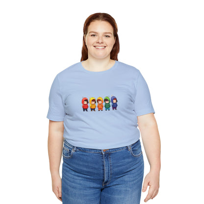 Cutties in Hoodies - Unisex T-Shirt - T-Shirt - Baby Blue - The Lucky Wombat