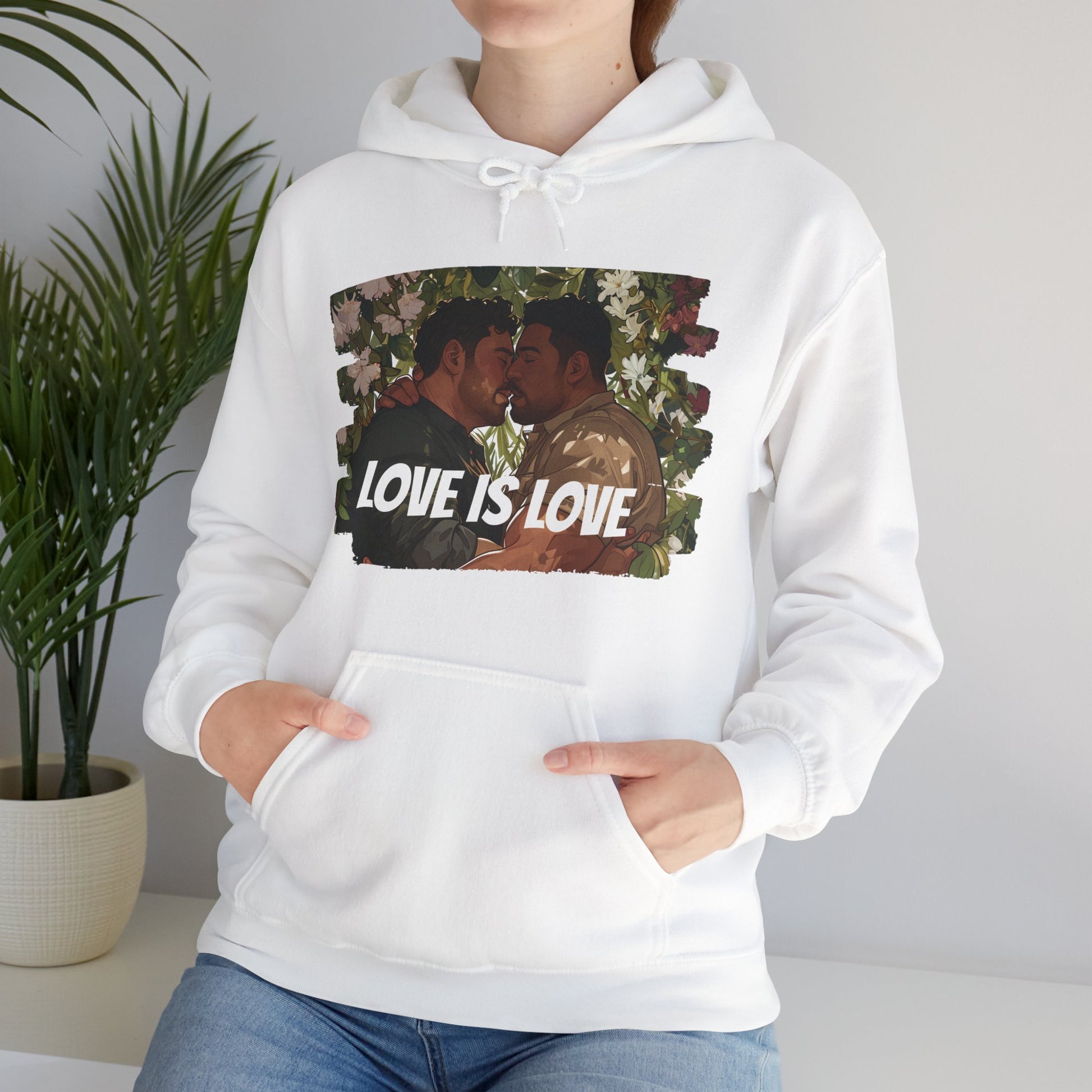 Love Is Love - Bears - Unisex Hoodie - Hoodie - Heather Navy - The Lucky Wombat
