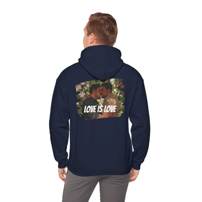 Love Is Love - Bears - Unisex Hoodie - Hoodie - Heather Navy - The Lucky Wombat