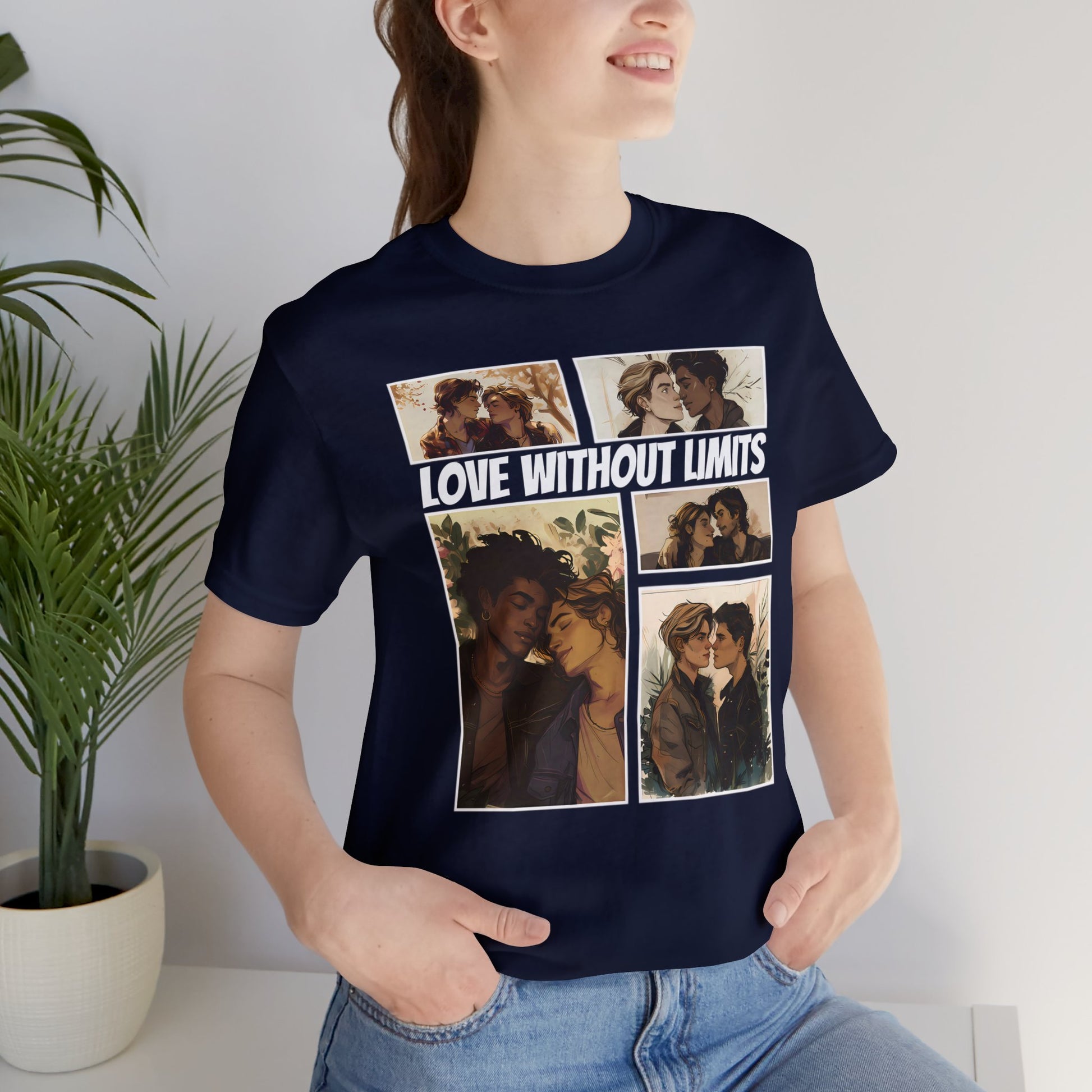 Love Without Limits - Boys - Unisex T-Shirt - T-Shirt - Navy The Lucky Wombat