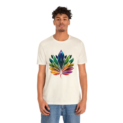 Rainbow-coloured Leaf - Unisex T-shirt
