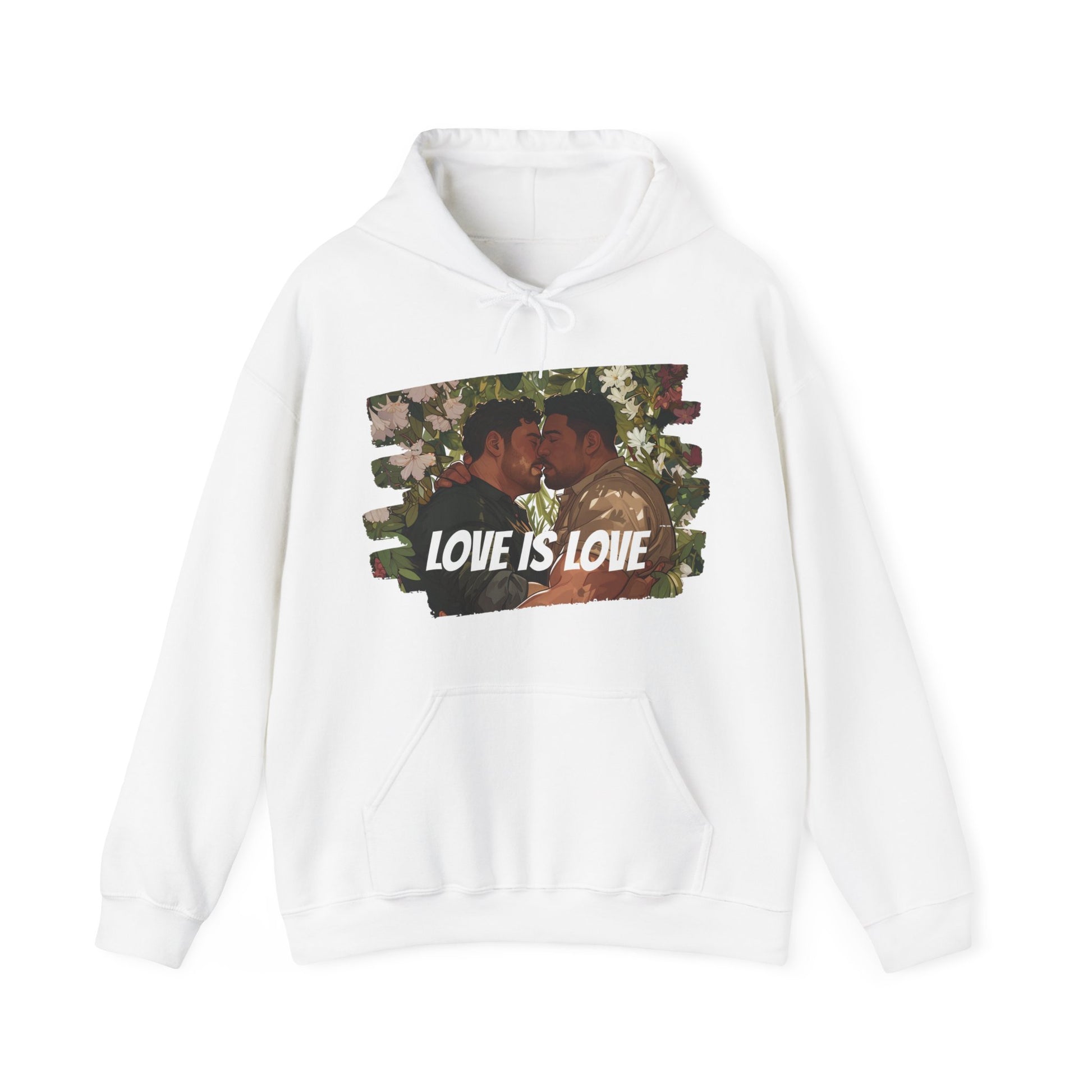 Love Is Love - Bears - Unisex Hoodie - Hoodie - White - The Lucky Wombat