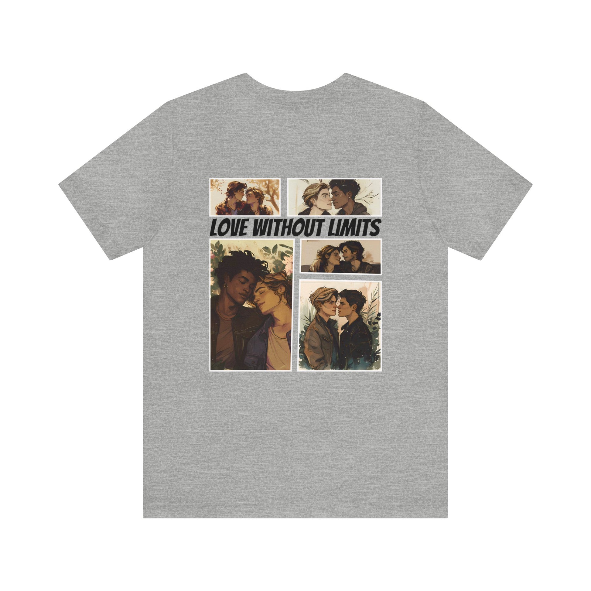 Love Without Limits - Boys - Unisex T-Shirt - T-Shirt - Athletic Heather The Lucky Wombat