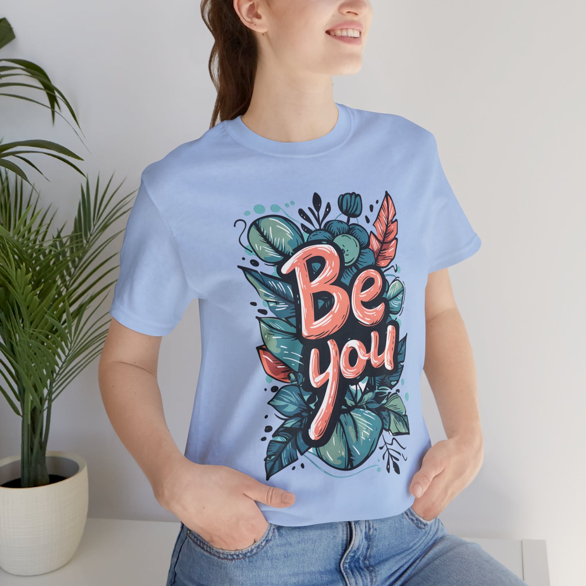 Leaves Be you - Unisex T-shirt - T-Shirt - The Lucky Wombat