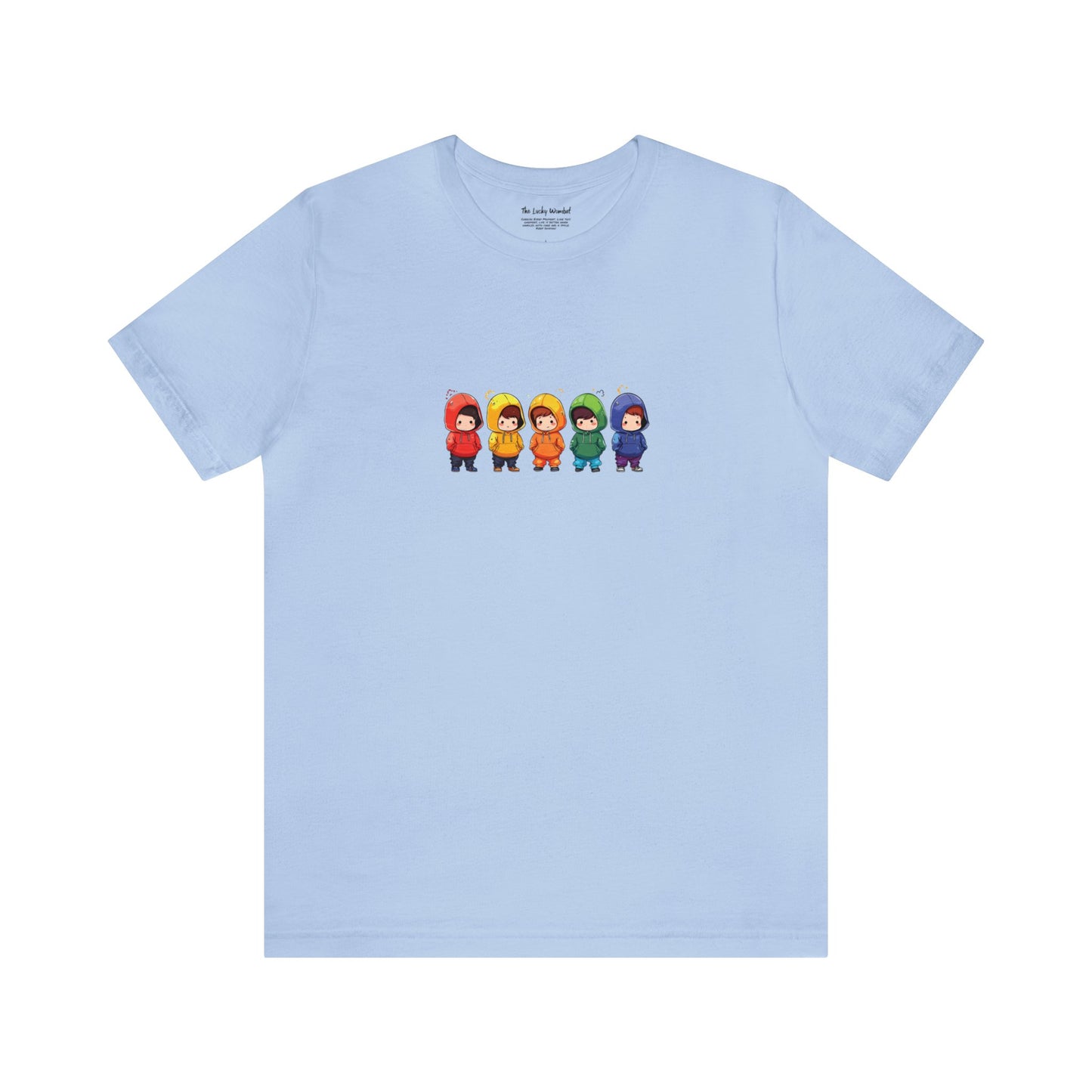 Cutties in Hoodies - Unisex T-Shirt - T-Shirt - Baby Blue - The Lucky Wombat