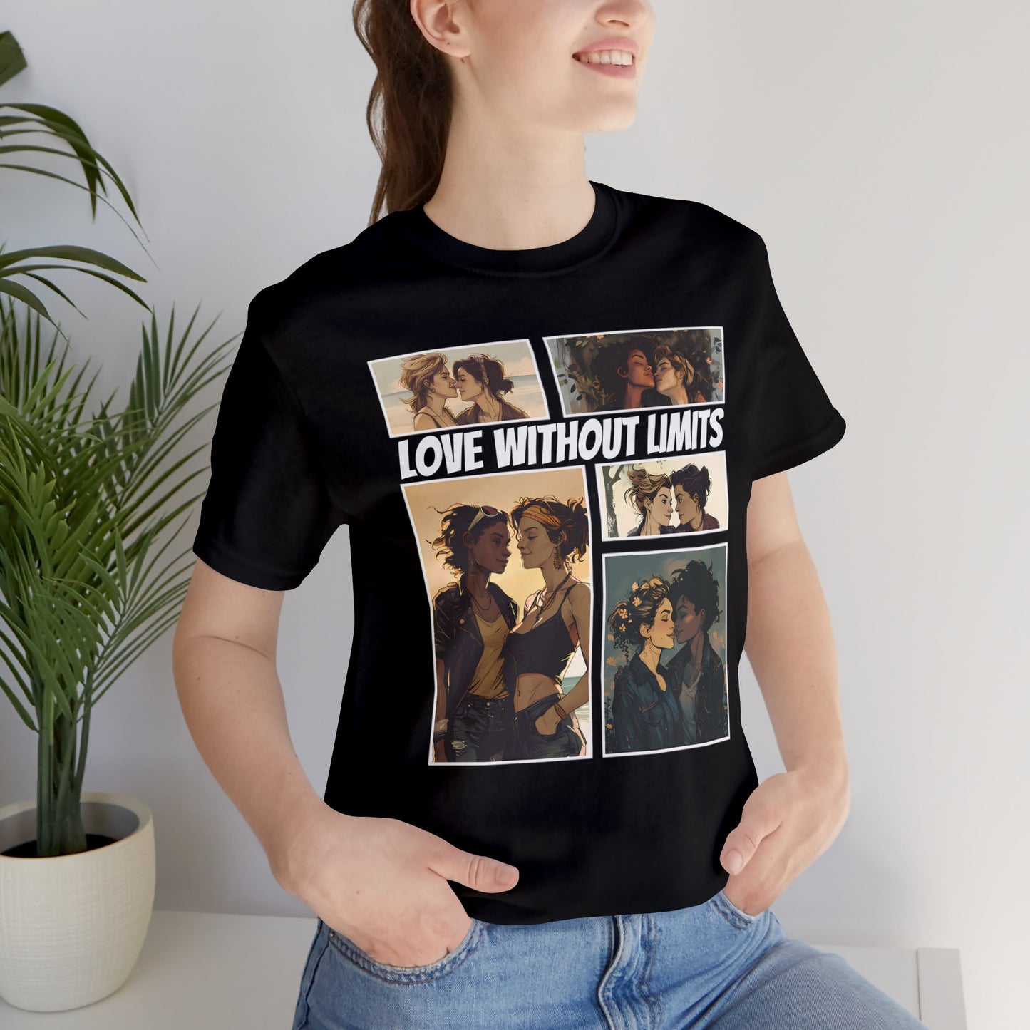 Love Without Limits - Girls - Unisex T-Shirt - T-Shirt - Black - | The Lucky Wombat