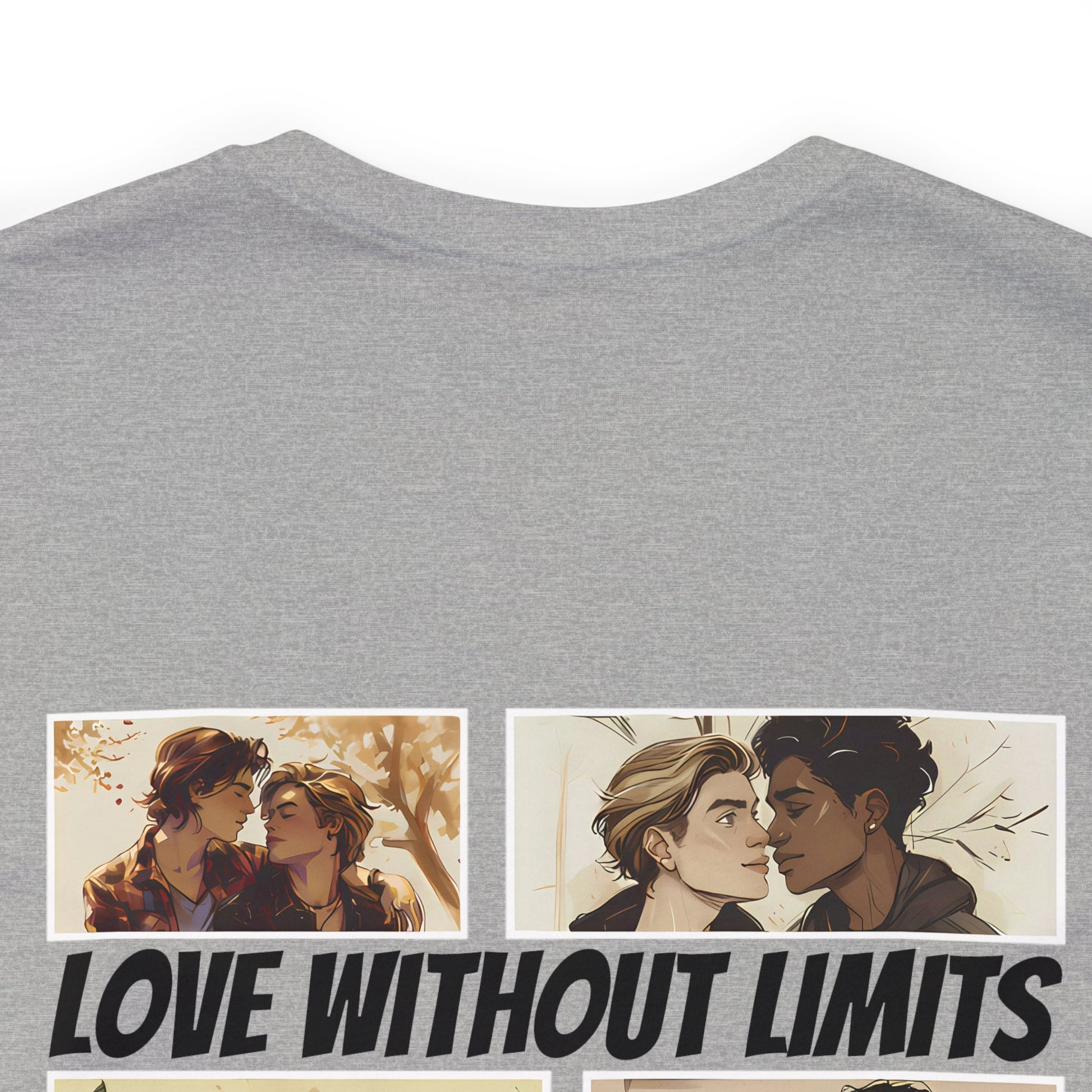 Love Without Limits - Boys - Unisex T-Shirt - T-Shirt - Athletic Heather The Lucky Wombat