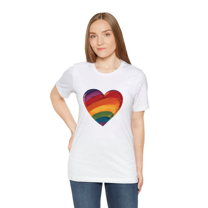 Cartoon Rainbow Heart - Unisex T-shirt