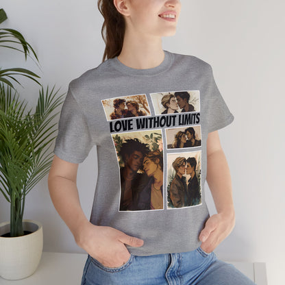 Love Without Limits - Boys - Unisex T-Shirt - T-Shirt - Athletic Heather The Lucky Wombat