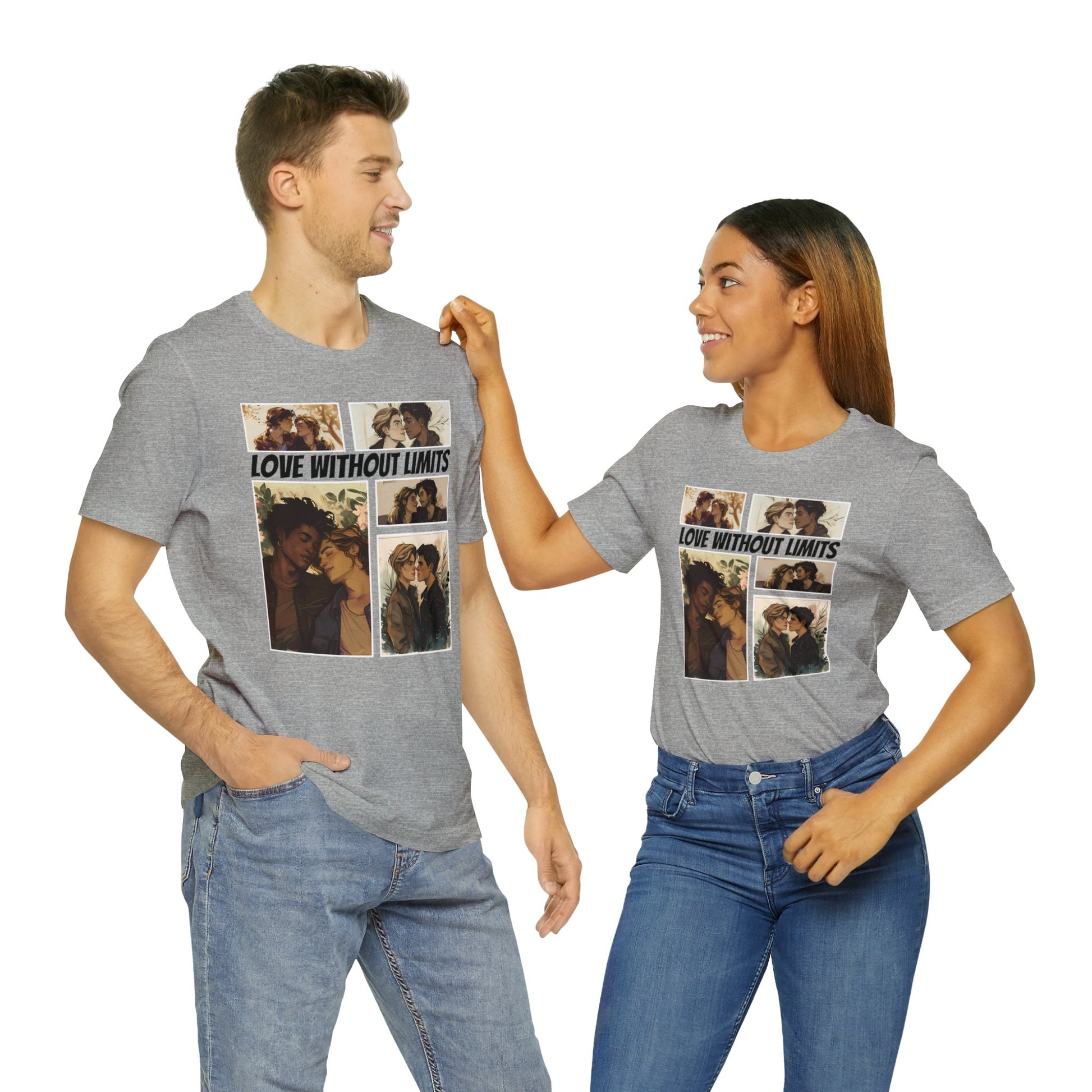 Love Without Limits - Boys - Unisex T-Shirt - T-Shirt - Athletic Heather The Lucky Wombat