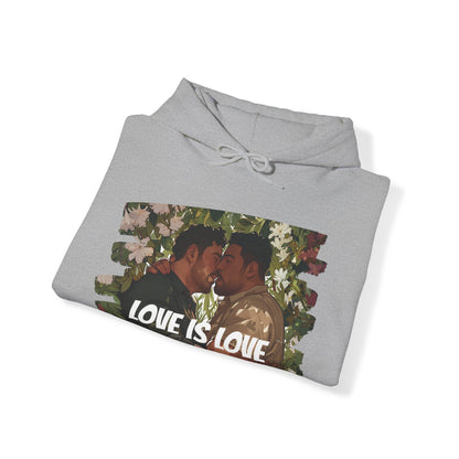 Love Is Love - Bears - Unisex Hoodie - Hoodie - Heather Navy - The Lucky Wombat